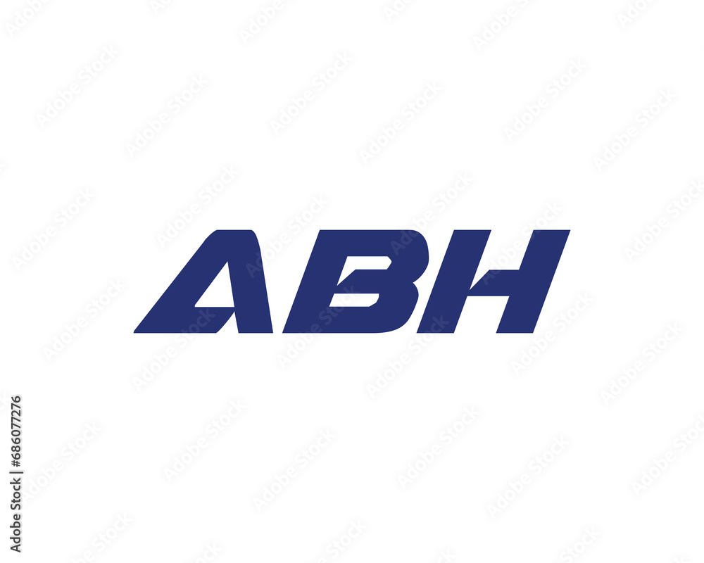 ABH logo design vector template ABH logo design vector template