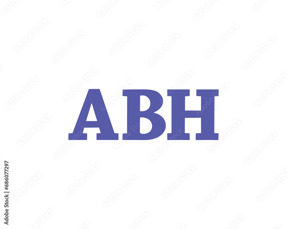 ABH logo design vector template ABH logo design vector template