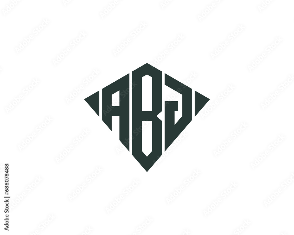ABJ logo design vector template ABJ logo design vector template