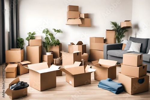 moving boxes in new home © MindPalace