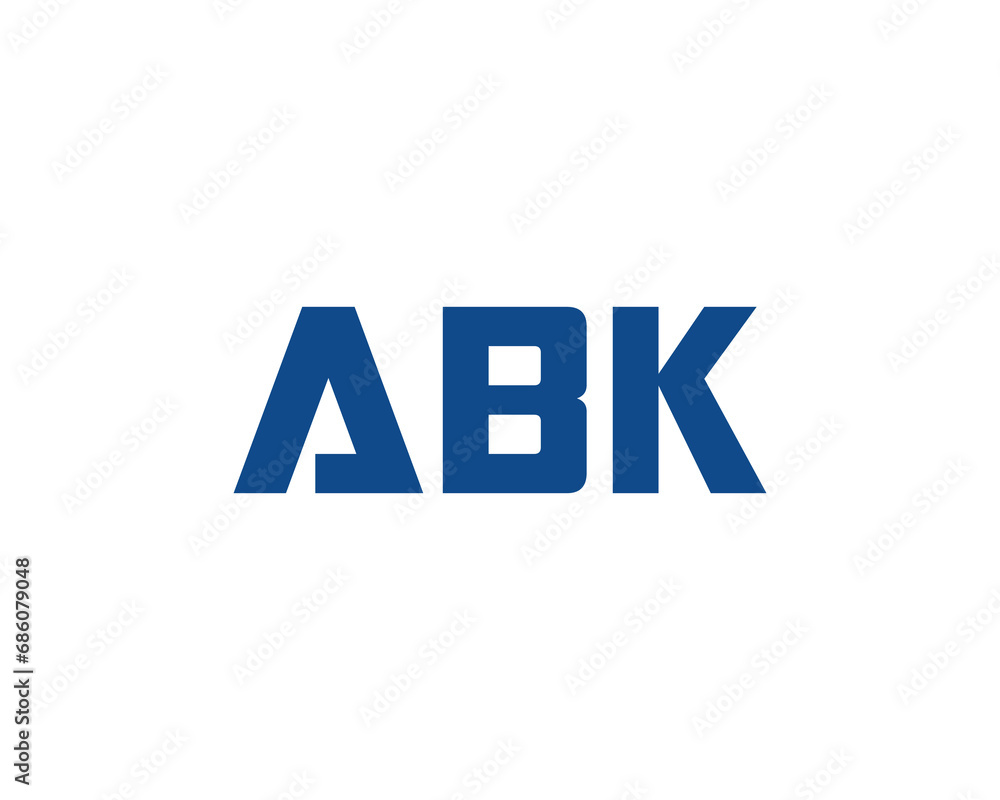 ABK logo design vector template ABK logo design vector template