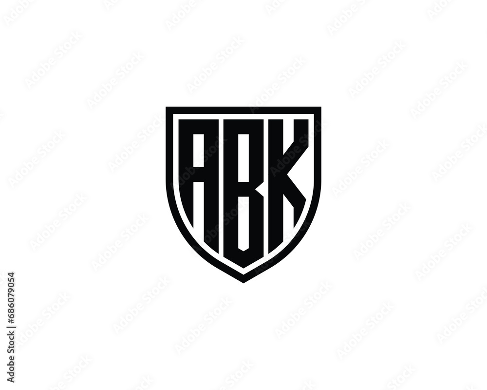 ABK logo design vector template ABK logo design vector template