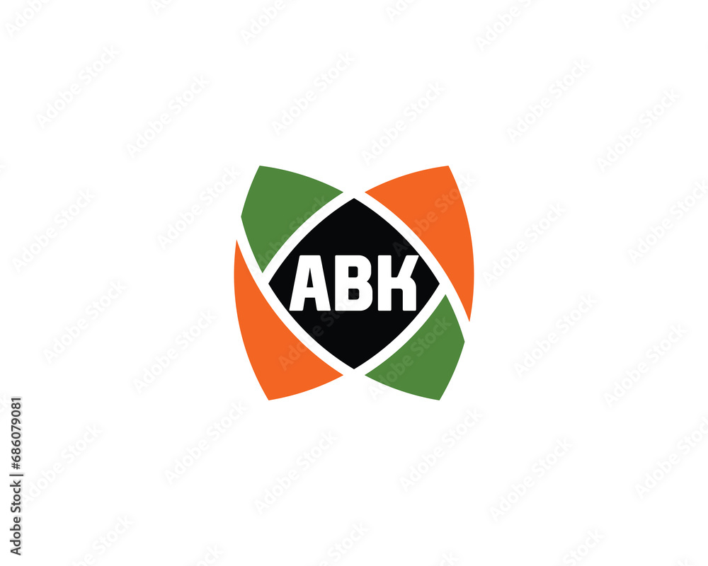 ABK logo design vector template ABK logo design vector template