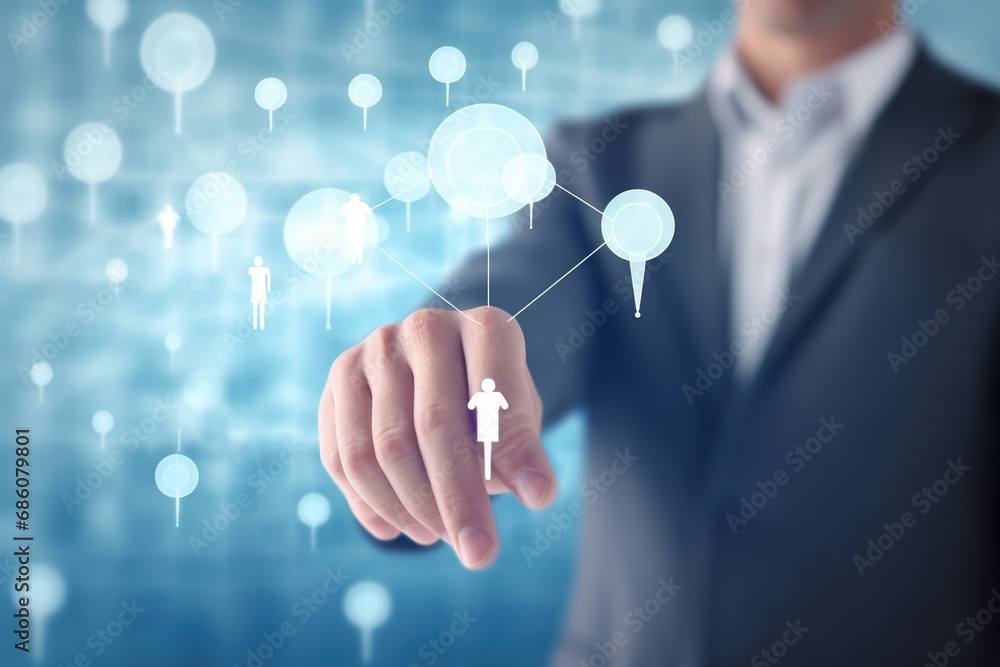 Businessman Analyzing Data Company Growth Visionary Leadership and Talent Management to Improve the Employee Performance