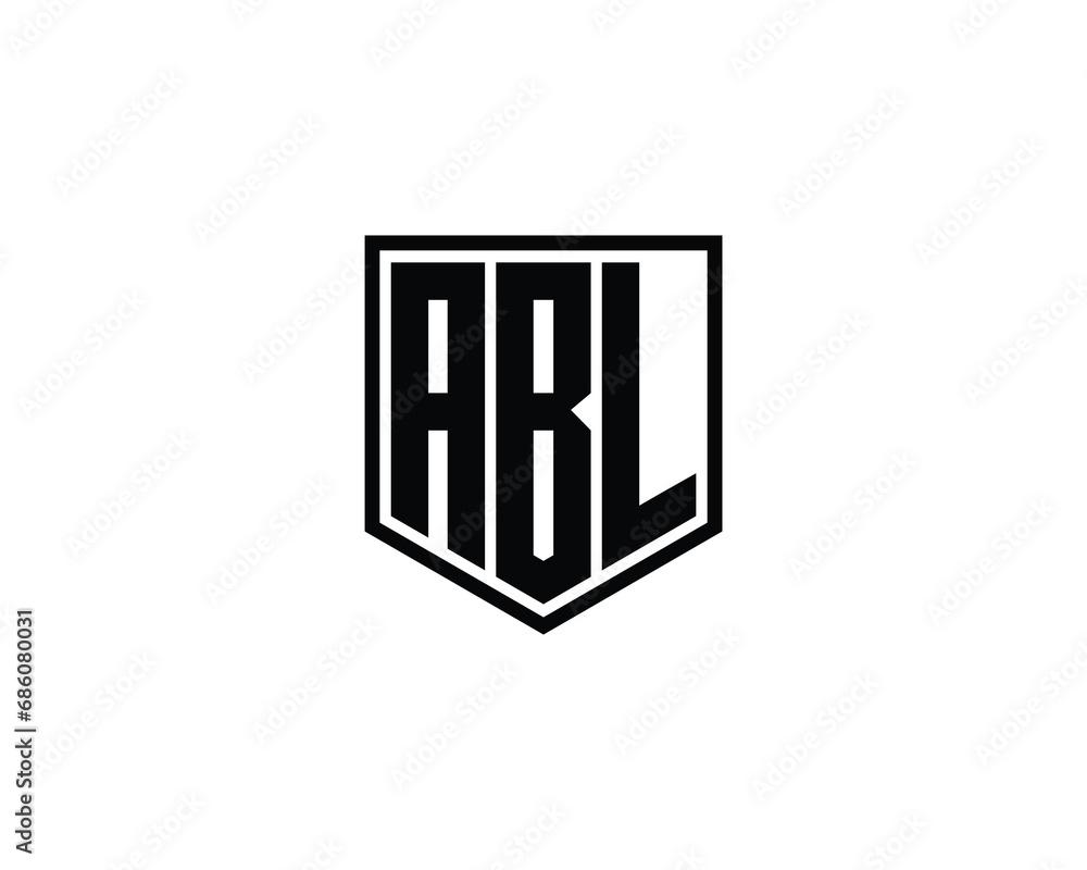 ABL logo design vector template