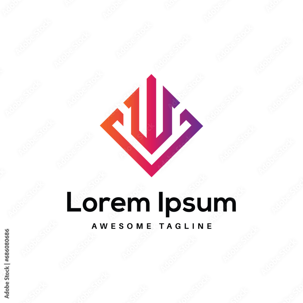 WV Letter Logo Design Free Icon WV Letter Logo Design Free Icon