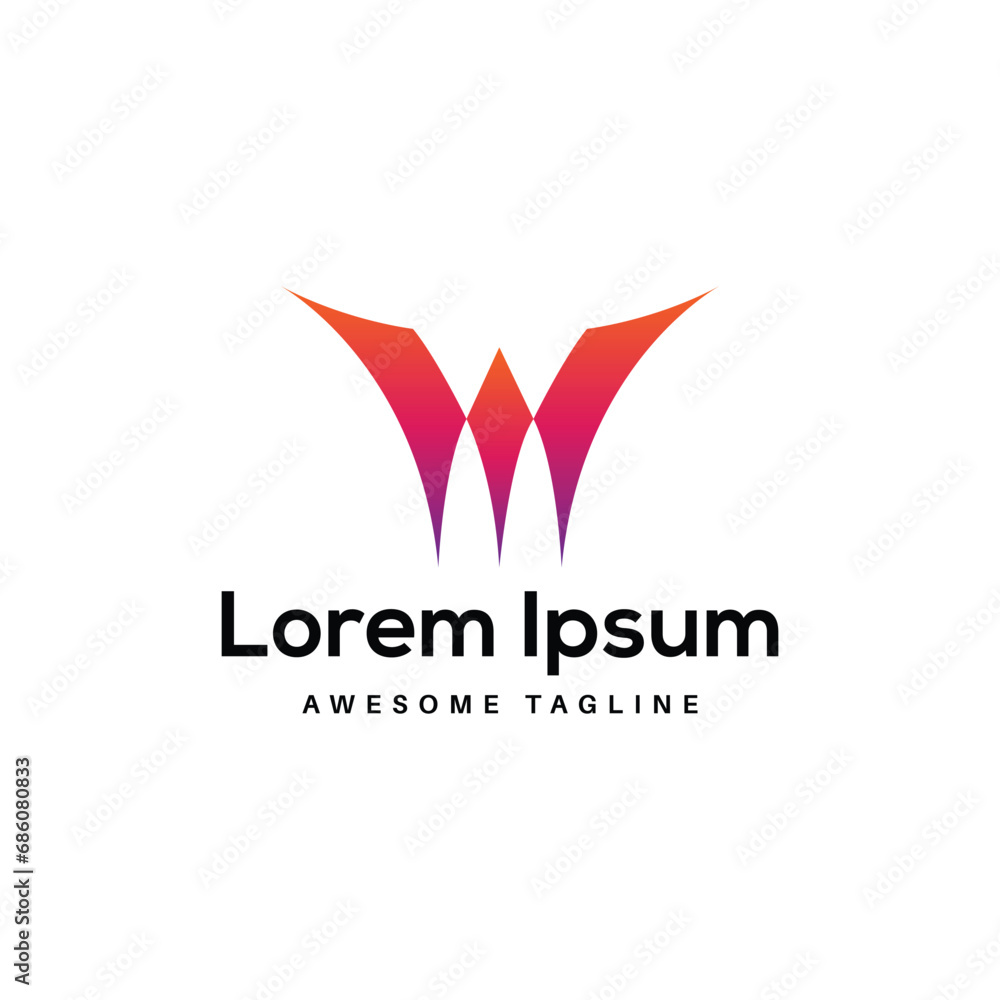 W Letter Logo Design Free Icon W Letter Logo Design Free Icon