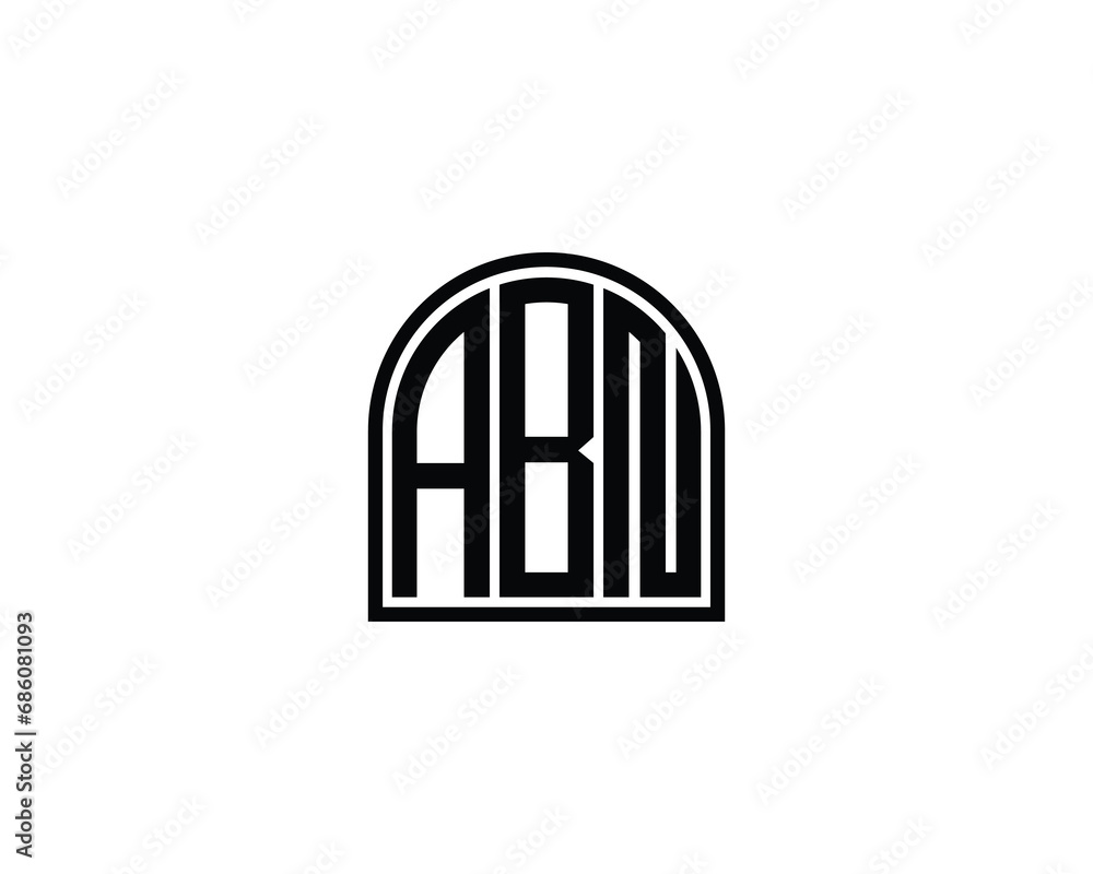 ABN logo design vector template