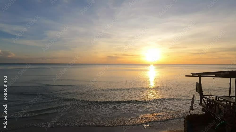 Colourful Sunset over the Sea / Beautiful Sunset Time Lapse Colourful Sunset over the Sea / Beautiful Sunset Time Lapse