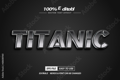 Titanic text effect editable movie text style high quality