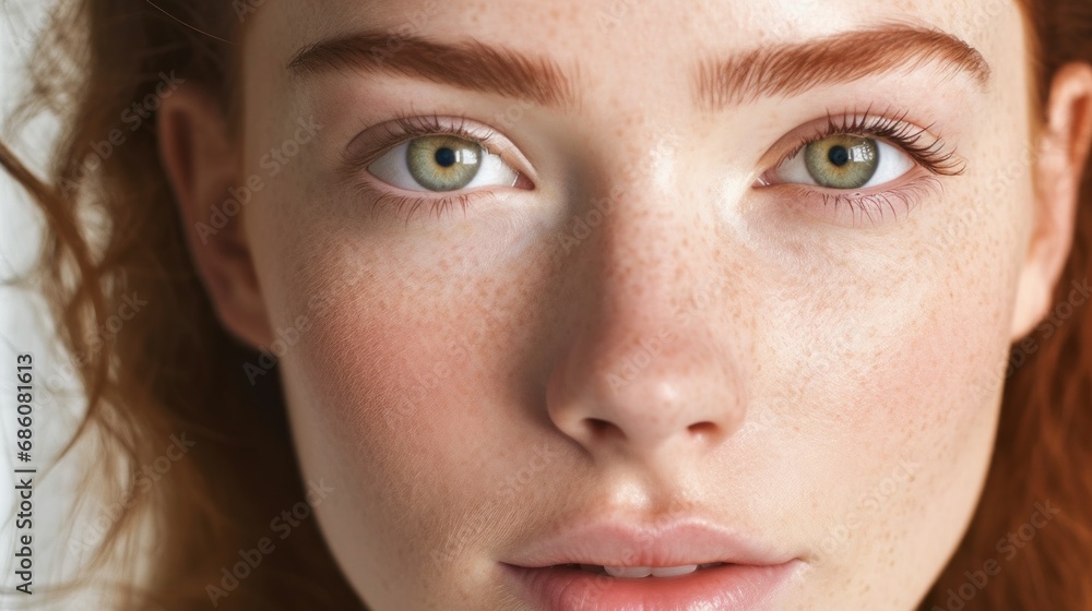 A striking portrait capturing the beauty of a young European woman. A striking portrait capturing the beauty of a young European woman.