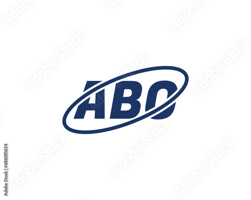 ABO logo design vector template