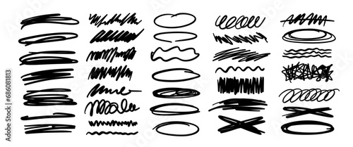 Hand drawn doodle vector set. Collection of cute hand drawn doodle. photo