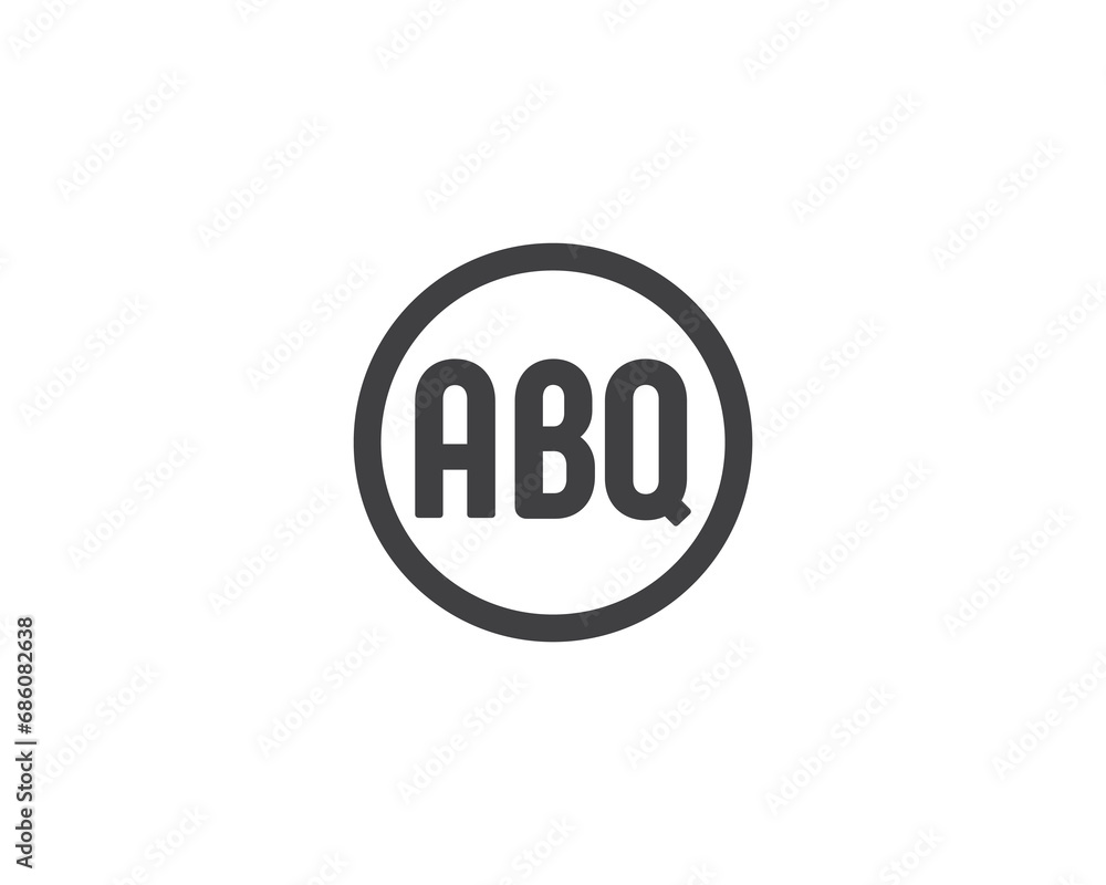 ABQ logo design vector template ABQ logo design vector template
