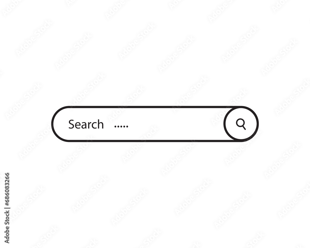 Search bar icon vector illustration isolated Search bar icon vector illustration isolated