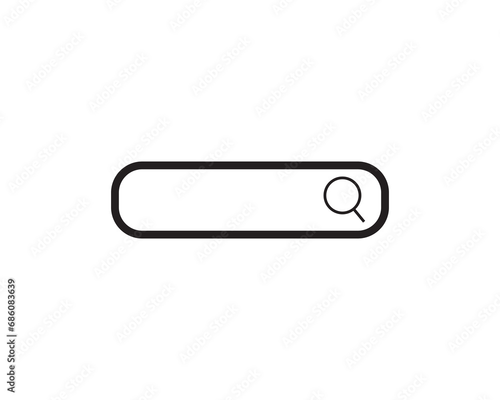 Search bar icon vector illustration isolated Search bar icon vector illustration isolated