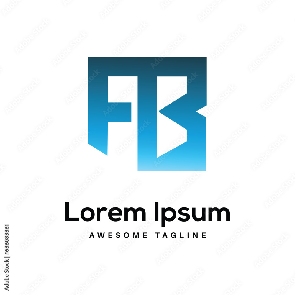 FB Letter Logo Design Free Icon FB Letter Logo Design Free Icon