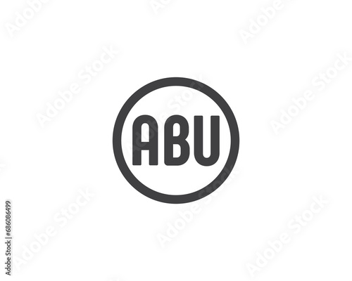 ABU logo design vector template