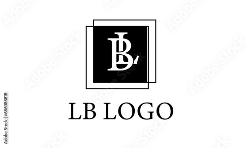 LB LETTER SIMPLE AND MINIMAL LOGO