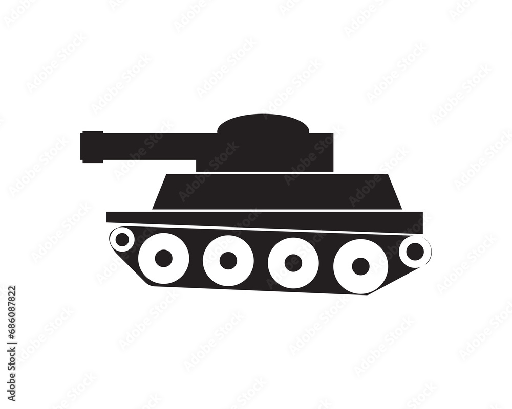 Military tank battle icon vector isolated design illustration Military tank battle icon vector isolated design illustration