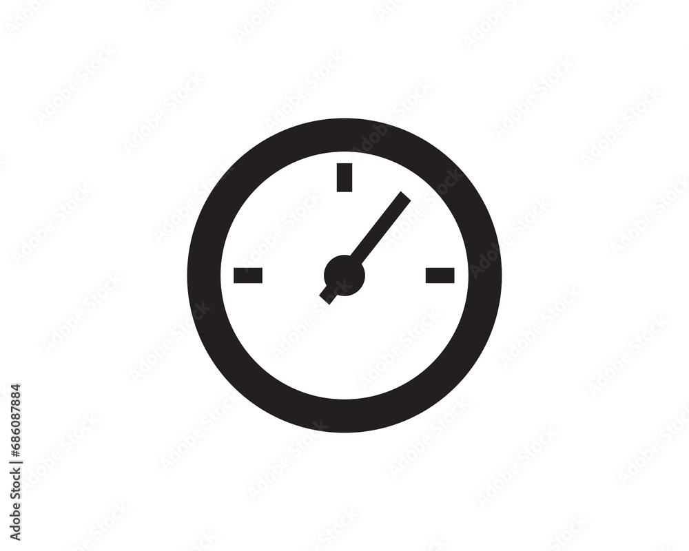 Watch clock icon vector symbol design illustration Watch clock icon vector symbol design illustration
