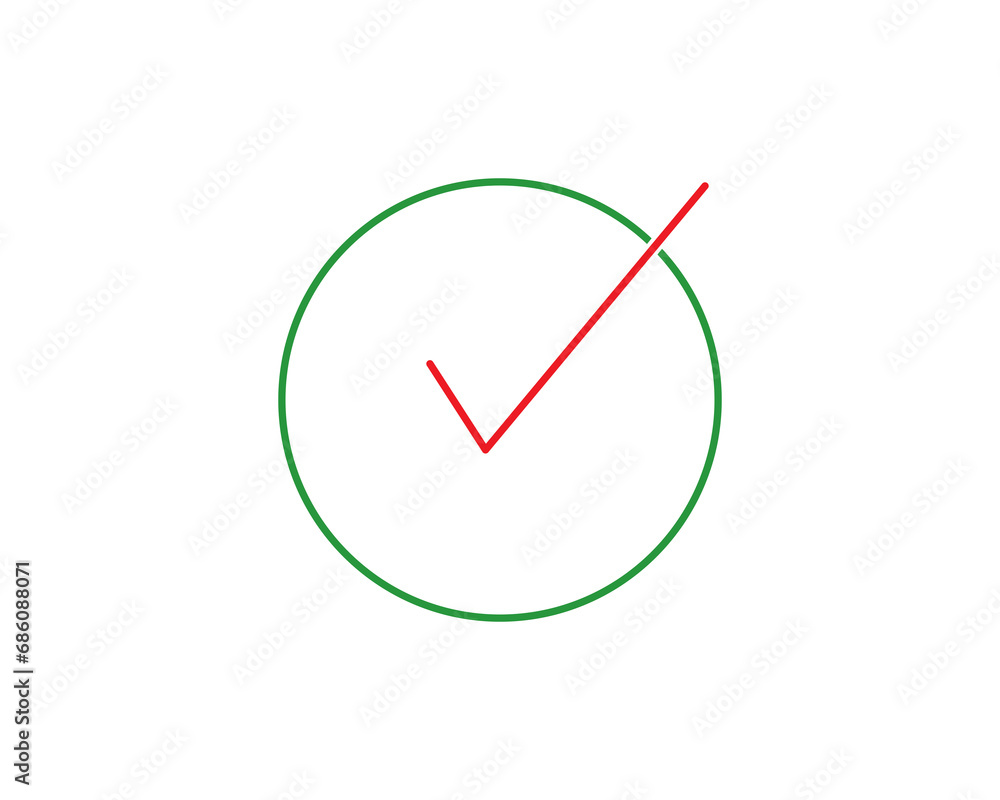 Tick mark checkbox icon vector symbol isolated illustration Tick mark checkbox icon vector symbol isolated illustration