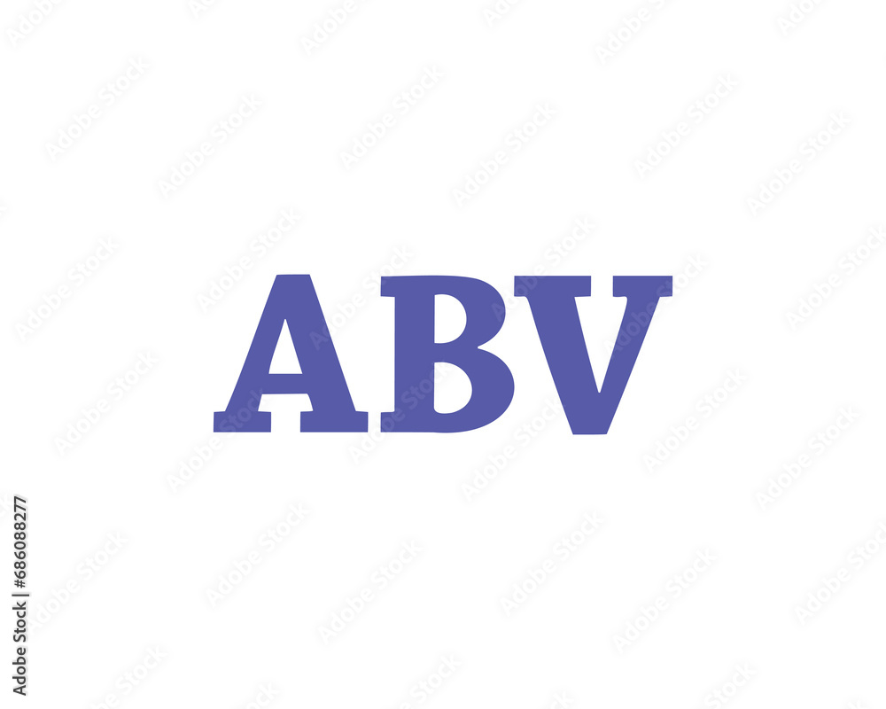 ABV logo design vector template ABV logo design vector template