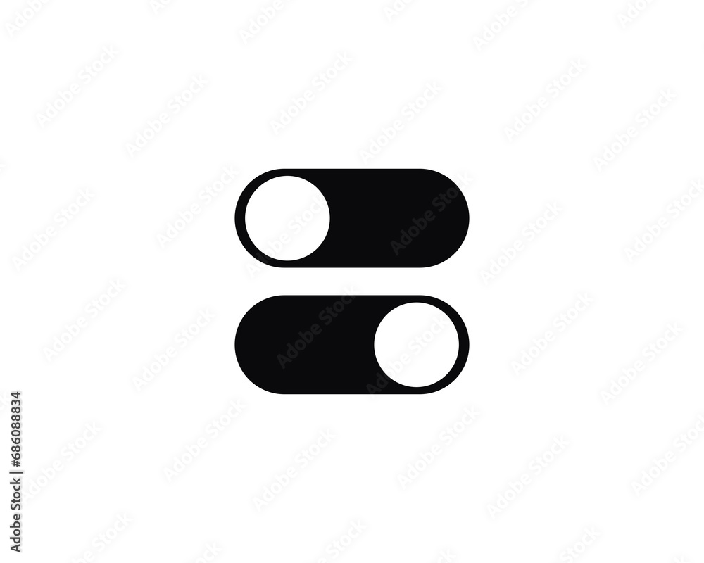 Turn on off touch control icon vector symbol design illustration Turn on off touch control icon vector symbol design illustration
