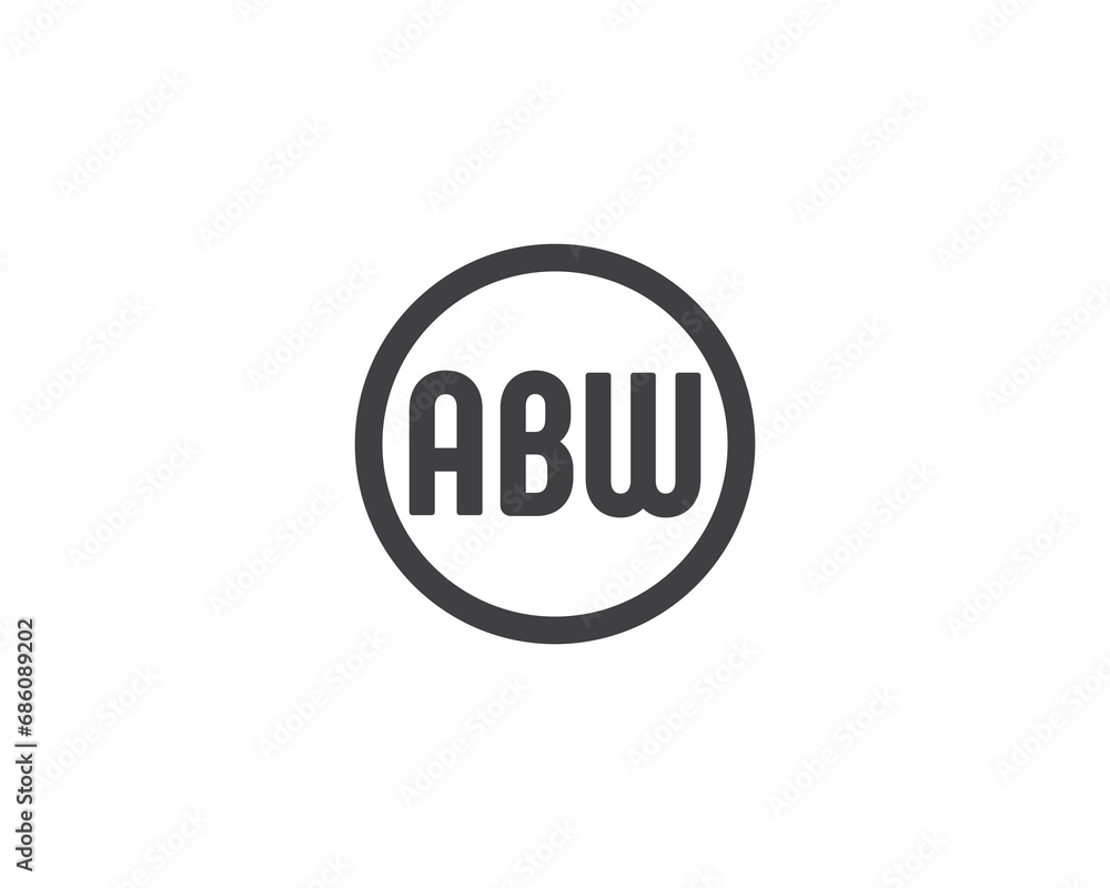 ABW logo design vector template ABW logo design vector template