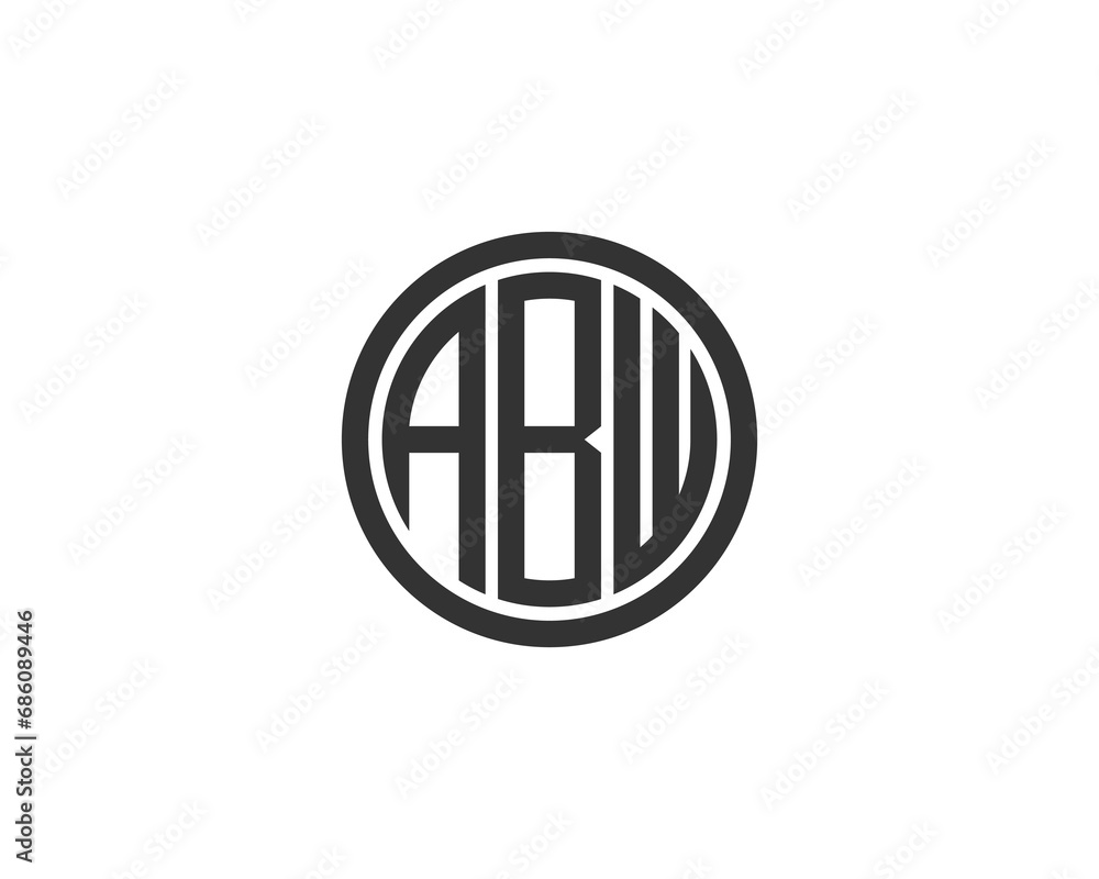 ABW logo design vector template ABW logo design vector template