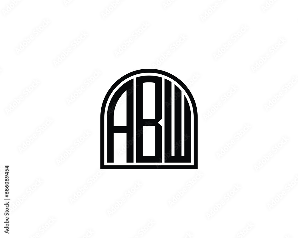 ABW logo design vector template ABW logo design vector template