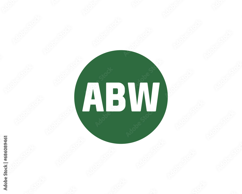 ABW logo design vector template ABW logo design vector template