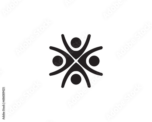 World humanity icon vector symbol design illustration.