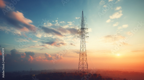 Telecommunication tower antenna photo