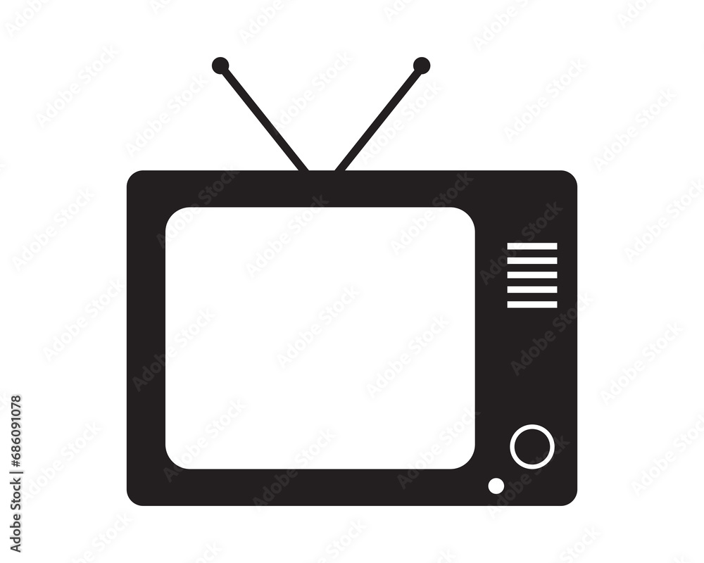 Tv vector icon vector symbol design illustration Tv vector icon vector symbol design illustration