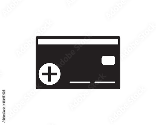 Credit card icon vector symbol design illustration 