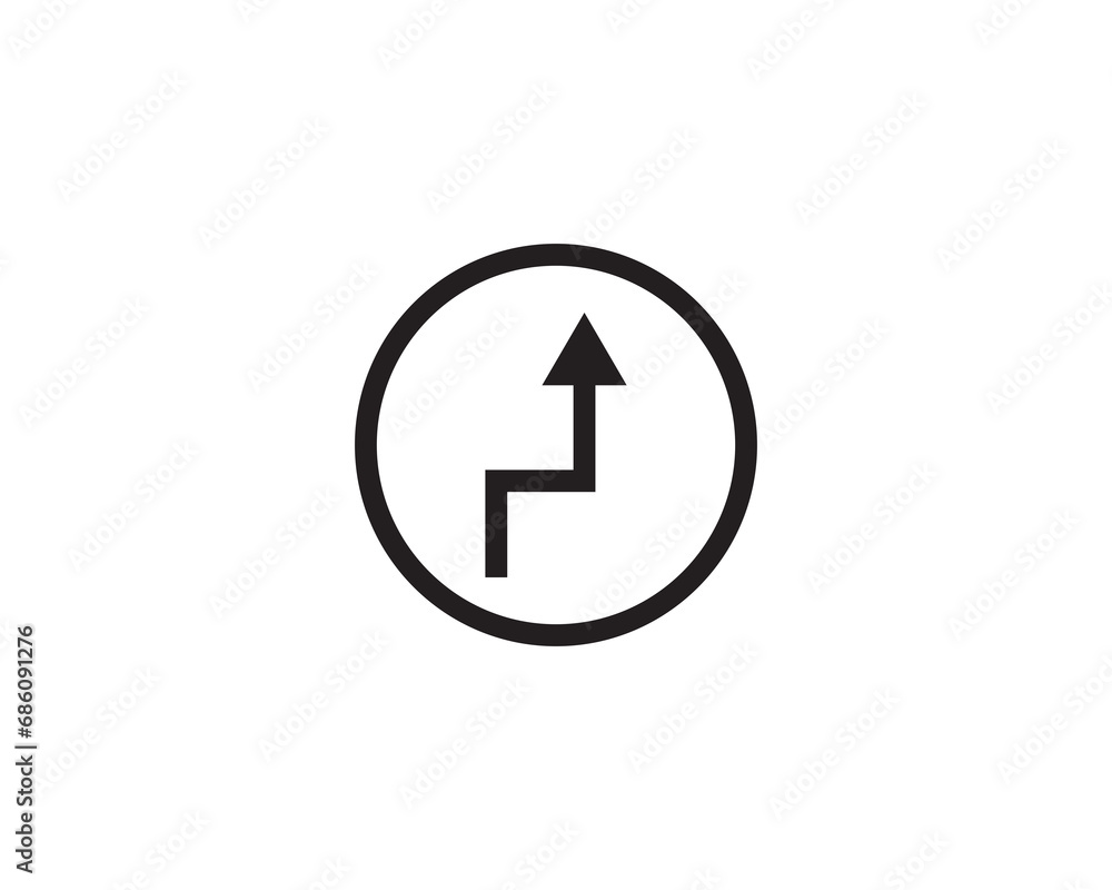 Up arrow icon vector symbol design isolated. Up arrow icon vector symbol design isolated.