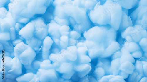 Blue cotton candy background. Candy floss texture. Generative AI