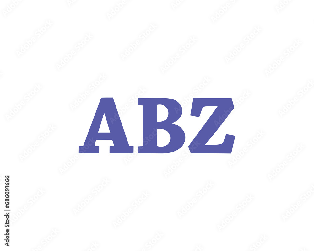 ABZ logo design vector template ABZ logo design vector template