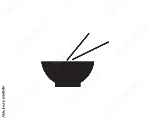 Bowl cook icon vector symbol design illutration