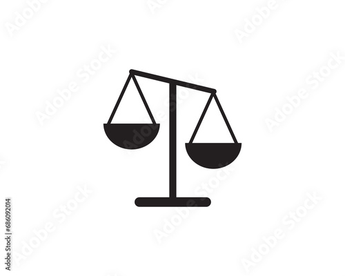 scal balance icon vector symbol design illustration