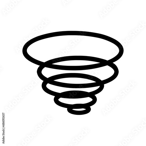 tornado icon illustration