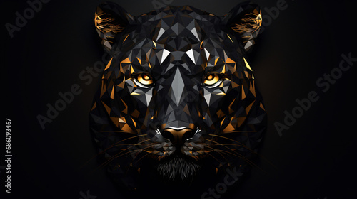 A tiger head or black panther