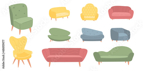 Comfortable Sofa Illustration