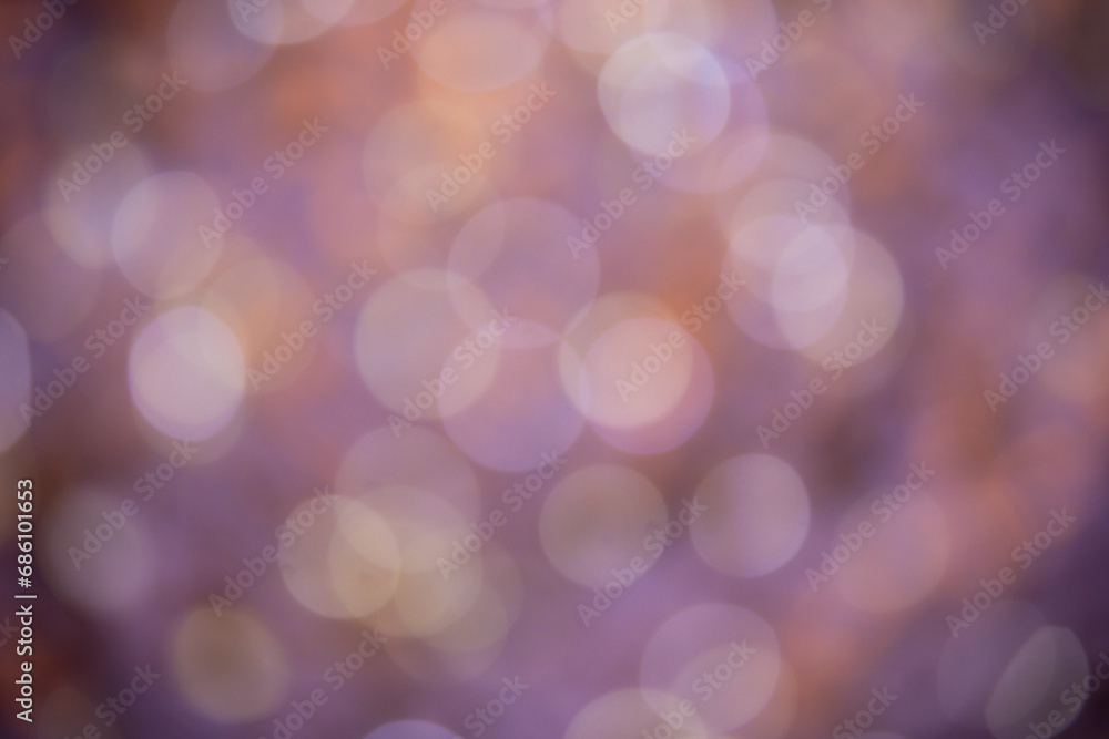 Obraz premium Abstract bokeh on a purple background. Abstract christmas background with bokeh. Abstract background with bokeh.