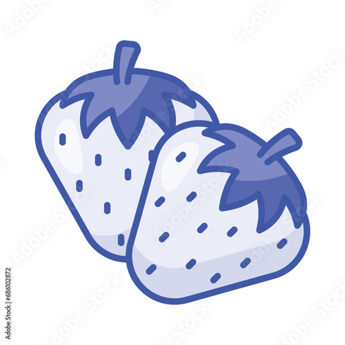 Take a look at this beautifully designed icon of strawberry, modern design style