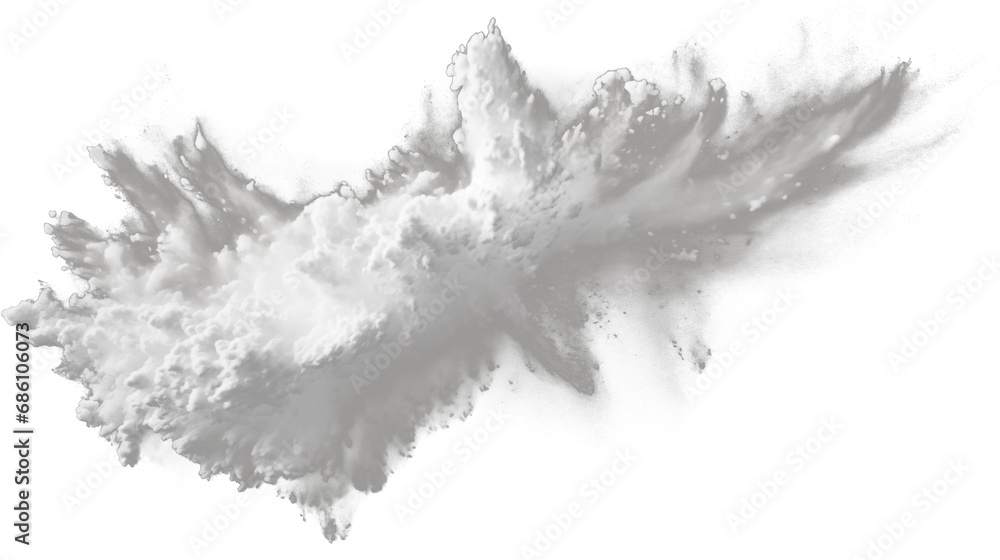 Abstract white snow explosion, cut out - stock png. Abstract white snow explosion, cut out - stock png.