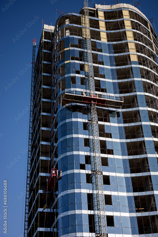 construction of apartment building. construction of apartment building.