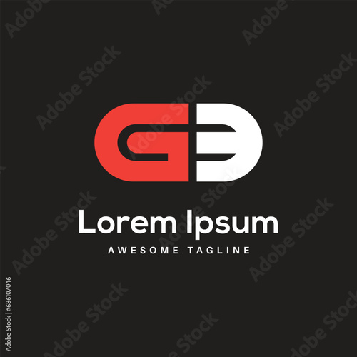 GM Letter Logo Design Free Icon
