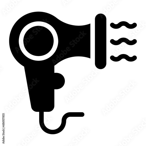 dryer glyph icon